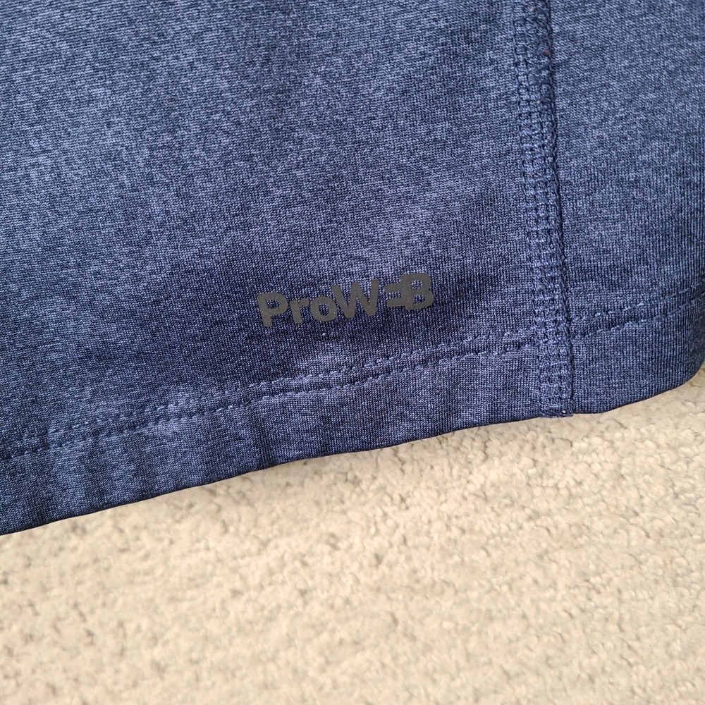 Spyder Active Shirt Mens XL Blue Black ProWeb Long Sleeve Performance Crew Neck - Picture 6 of 9